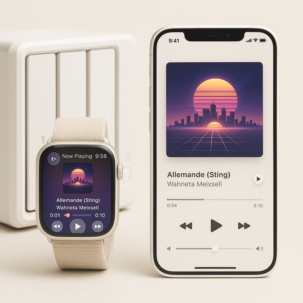 SOLONAS installation and setup on Apple Watch and iPhone with a NAS